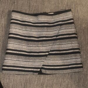 J. Crew Black Mini Skirt with Subtle Texture